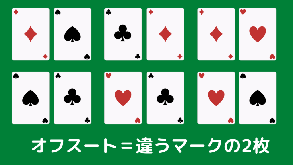 ポーカー　オフスートの説明