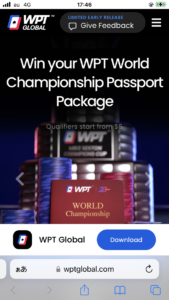 WPT GLOBALポーカーの公式ページ